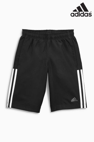 adidas Essential Black 3 Stripe Short